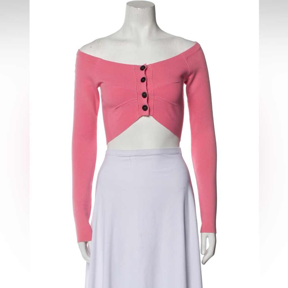 Philosophy di Lorenzo serafini crop shoulder off long sleeve top size 2